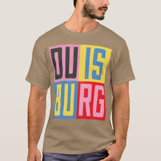 Camiseta amigo do design da cidade de Duisburg