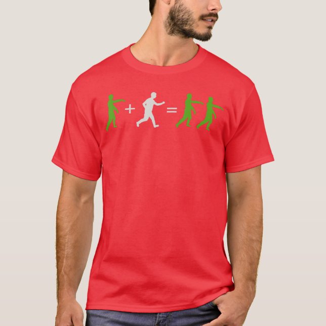 Camiseta Amigo do Halloween de matemática de terror de zumb (Frente)