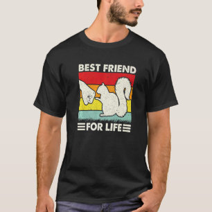 Camiseta Amigo Esquilo Vintage Retro Para a Vida Punho B