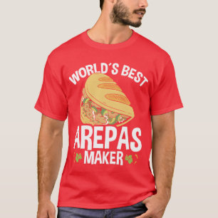 Camiseta Amigo fazedor de Arepas melhor do mundo da comida