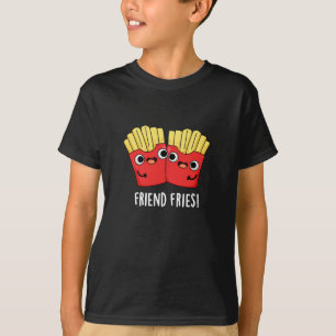 Camiseta Amigo Fries Funny BFF Pun Dark BG