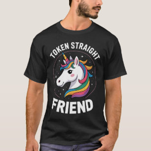 Camiseta Amigo hetero Token Unicórnio Gay Orgulho LGBTQ Ali