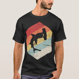 Camiseta Amigo Ícone de Tubarão Martelo Retro 70