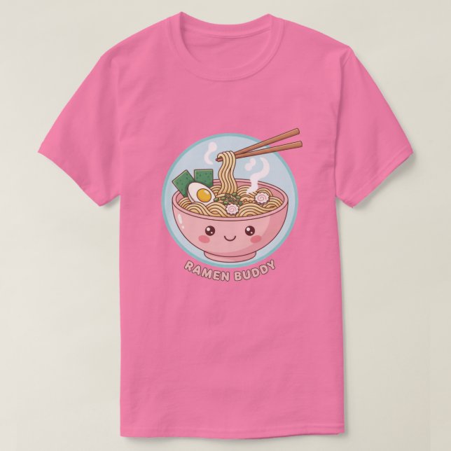 Camiseta Amigo Kawaii Ramen (Frente do Design)