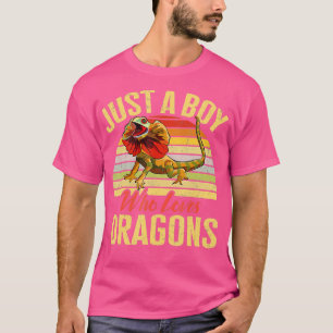 Camiseta Amigo Lizard Apenas Um Rapaz Que Adora Dragões Her
