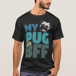 Camiseta Amigo Melhor Amigo Cachorro Pug