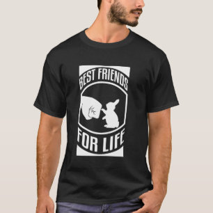Camiseta Amigo Melhor Coelho Para a vida idéia Amante do co