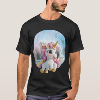 Camiseta Amigo menino Unicórnio do céu