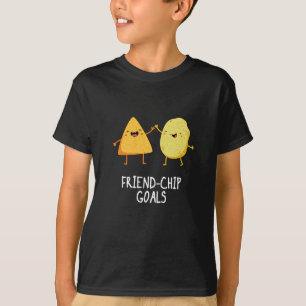 Camiseta Amigo Mete Chip Engraçado Chip Pun Dark BG
