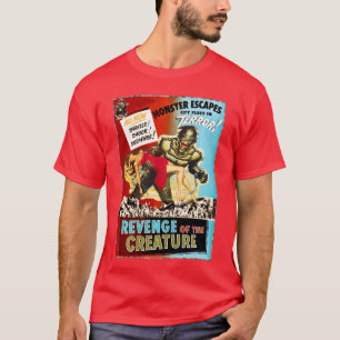 Camiseta Amigo Monstro Criatura Retro Horror