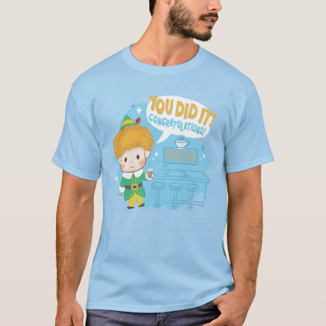 Camiseta Amigo, o Elfo Que Você Fez! Parabéns! (Frente)