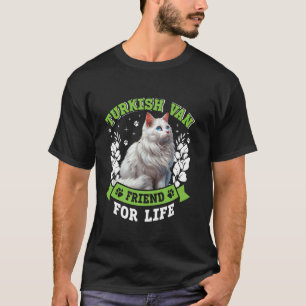 Camiseta AMIGO TURCO VAN PARA TODA A VIDA Gato Turco Van En