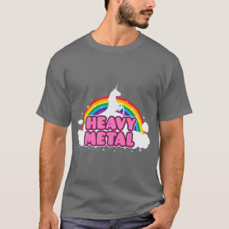 Camiseta Amigo Unicórnio de Heavy Metal