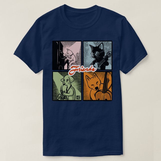 Camiseta Amigos (Frente do Design)