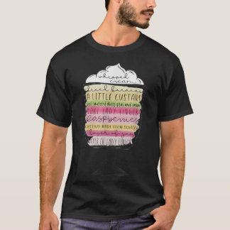 Camiseta Amigos Ação de Graças Rachels Trifle Amigos Engraç