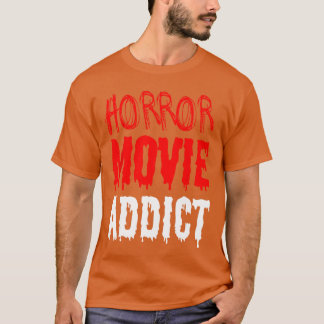 Camiseta Amigos Adictos ao Filme de Terror Divertido