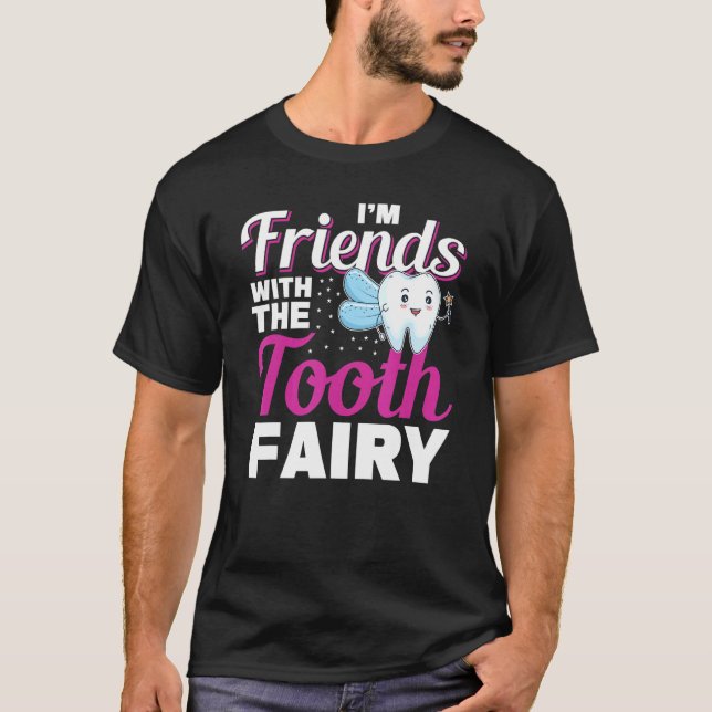 Camiseta Amigos Adormecidos Com A Fada Dos Dentes (Frente)