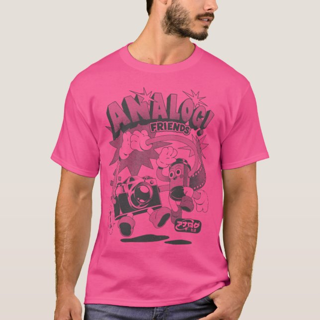 Camiseta Amigos analógicos (Frente)