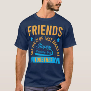 Camiseta Amigos Arehe Gluehat segura garoto unido