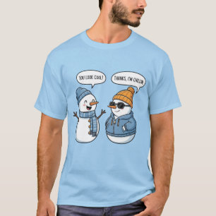 Camiseta Amigos Boneco de Neve Legais