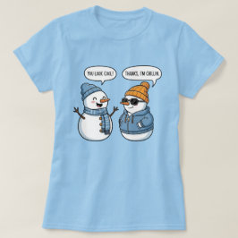 Camiseta Amigos Boneco de Neve Legal