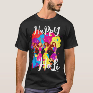 Camiseta Amigos bonitos tocando Holi T-Shirt