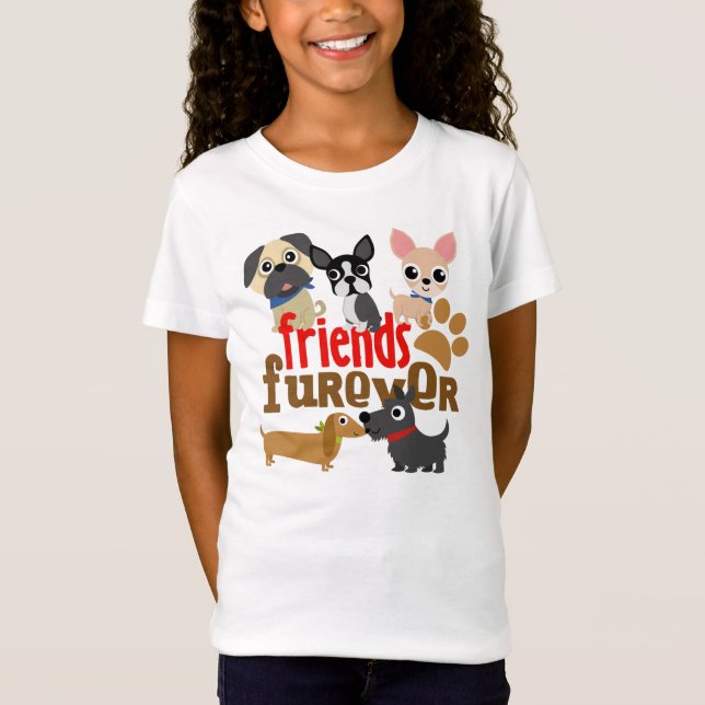 Camiseta Amigos Cães Futuros Cachorros (Frente)