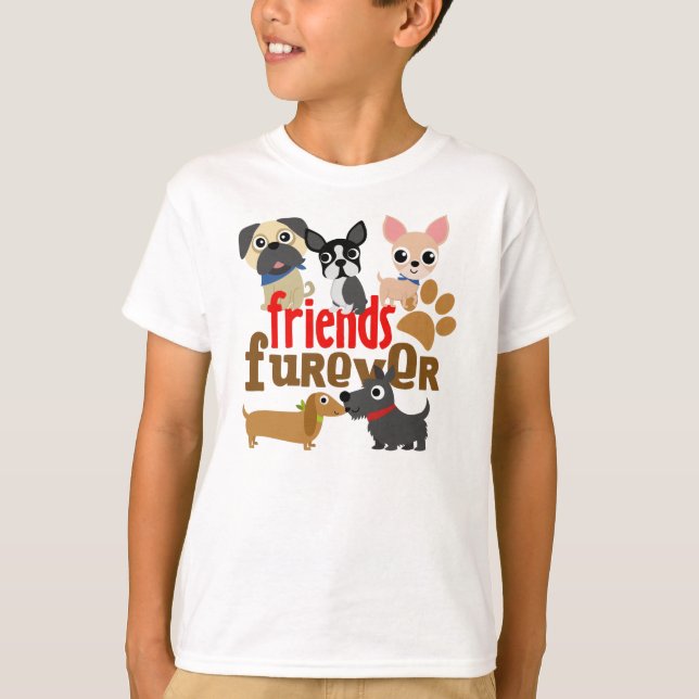 Camiseta Amigos Cães Futuros Cachorros (Frente)