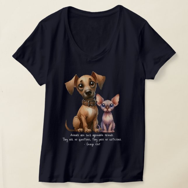 Camiseta Amigos - Camisa-T Animais (Postura )