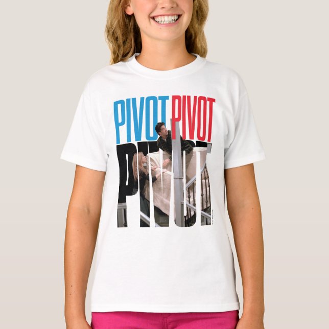 Camiseta AMIGOS™ | Citação PIVOT PIVOT PIVOT (Frente)