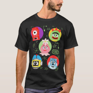 Camiseta Amigos Coloridos Com Doodles Tv