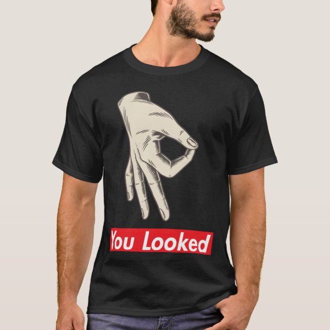 Camiseta Amigos com o círculo dedo - Jogo de apertar o ombr (Frente)