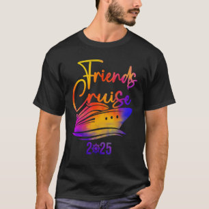 Camiseta amigos cruzam 2025 viagem de férias cruzando amigo
