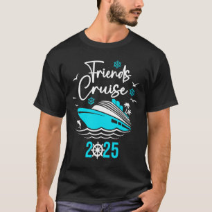 Camiseta Amigos cruzam férias 2025 amigos de cruzeiro