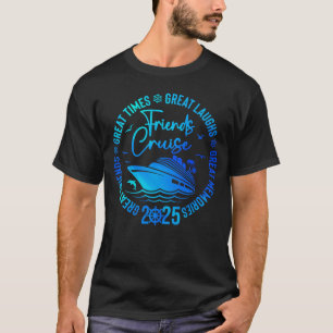 Camiseta Amigos cruzam férias 2025 amigos de cruzeiro