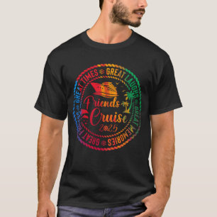 Camiseta Amigos cruzam férias 2025 amigos de cruzeiro