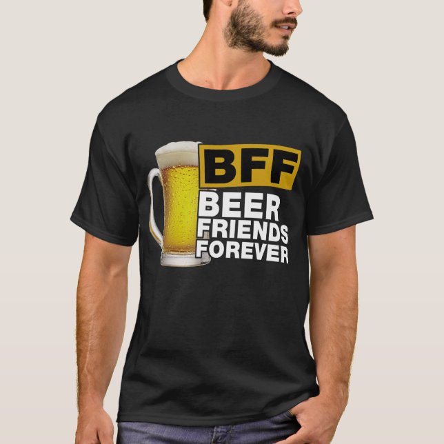 Camiseta Amigos da cerveja de BFF para sempre (Frente)