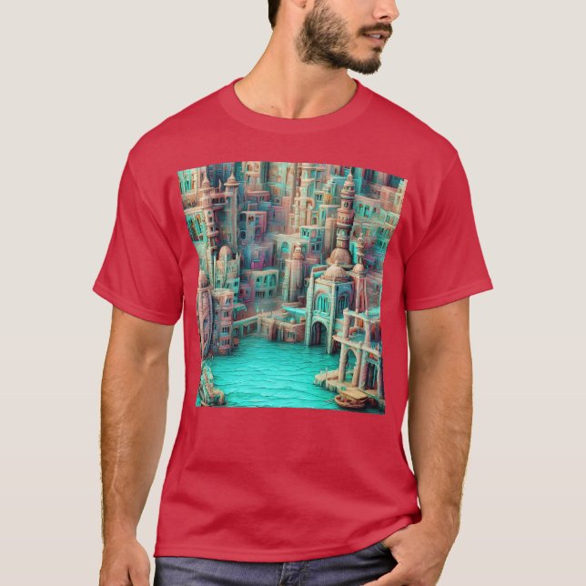Camiseta Amigos da cidade aquática (Frente)