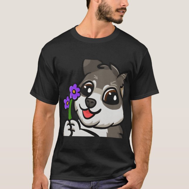 Camiseta Amigos da família das flores de cão (Frente)