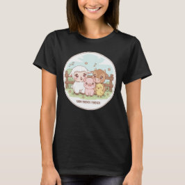Camiseta Amigos da fazenda para sempre - fofos & aconchegan