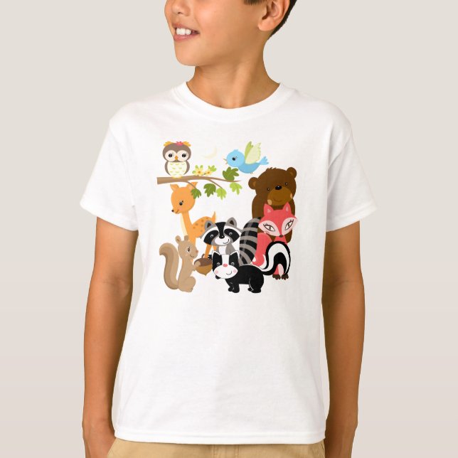 Camiseta Amigos da floresta (Frente)