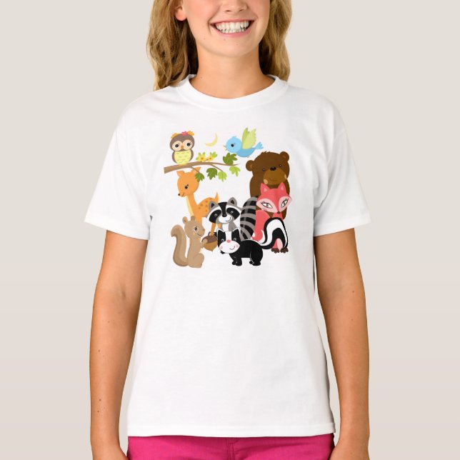 Camiseta Amigos da floresta (Frente)