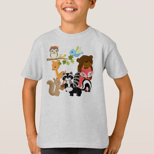 Camiseta Amigos da floresta (Frente)