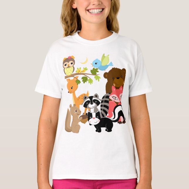 Camiseta Amigos da floresta (Frente)