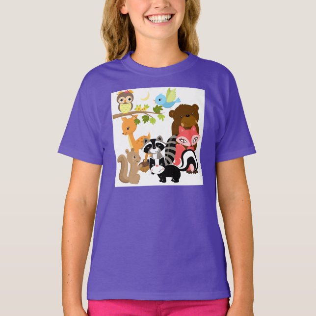 Camiseta Amigos da floresta (Frente)