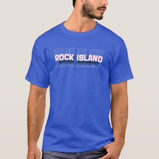 Camiseta amigos da ilha rochosa