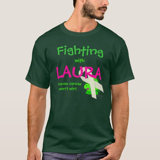 Camiseta Amigos da luta de Laura com o Tshirt da (Frente)