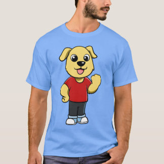Camiseta Amigos da menina do Cão