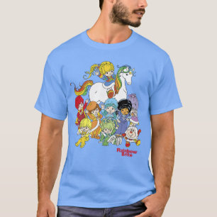 Camiseta Amigos da Rainbow Brite Vintage Cor e Sprites Gr