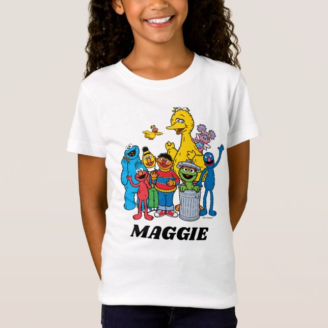 Camiseta Amigos da Rua Sésamo Acenando (Frente)